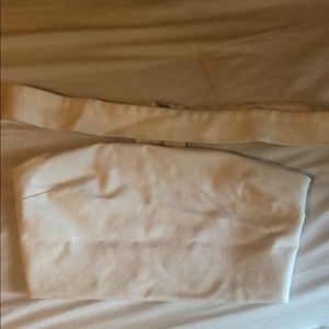 TOBI white off-the-shoulder tube top